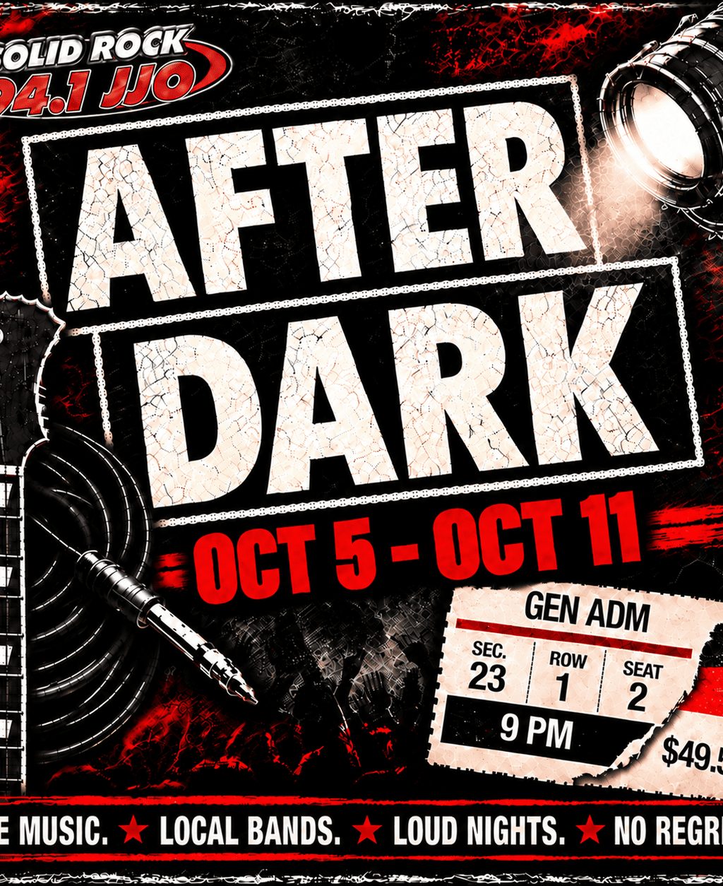 WJJO After Dark poster