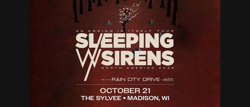 WJJO event graphic: Sleeping With Sirens, The Sylvee