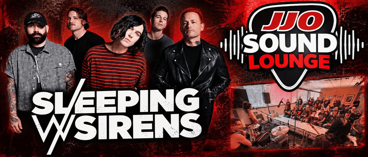 WJJO graphic: Sleeping With Sirens, JJO Sound Lounge